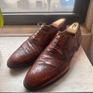 Ferragamo Brown Leather Oxfords